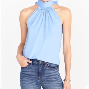 J crew tie back top